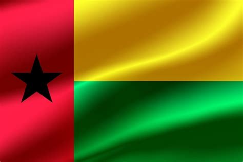 Premium Photo | Flag of Guinea Bissau as the background.