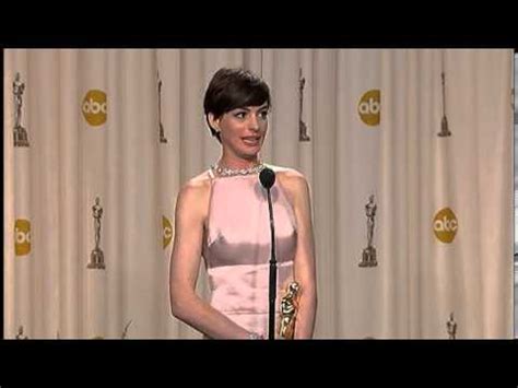 Anne Hathaway- Oscars 2013 Speech - YouTube