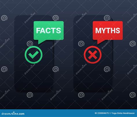 Facts Vs Myths Bubble Notification Icon Sign. True or False Facts with ...