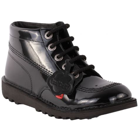 Kickers Kickers Kick Hi Youth Patent Black (SC-C1/Z159) KF0000579-BXW ...