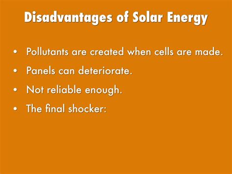 Disadvantages Of Solar Energy by Stephen Bender