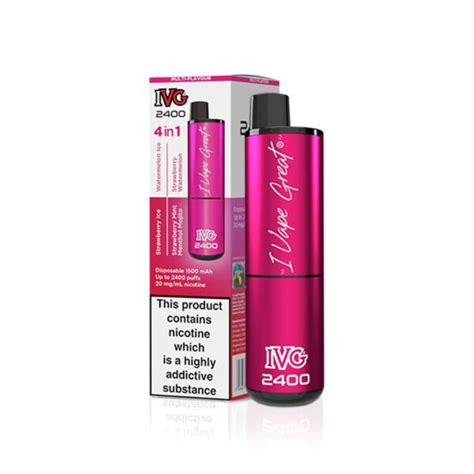 IVG 2400 Pink Edition disposable vape | vapestreams wholesale