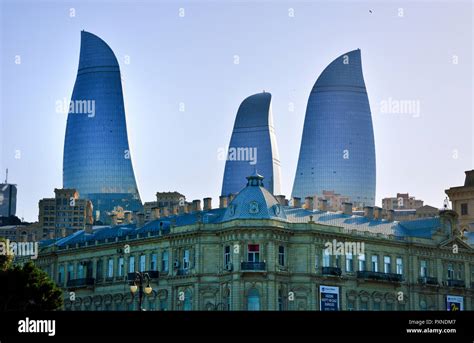 The Flame Towers. Baku, Azerbaijan Stock Photo - Alamy