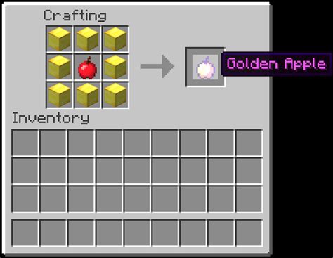 Craft able Enchanted Golden Apples Minecraft Mod