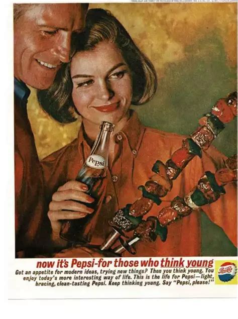 1962 PEPSI COLA Soda Couple admiring shish kebab Vintage Print Ad $8.95 - PicClick