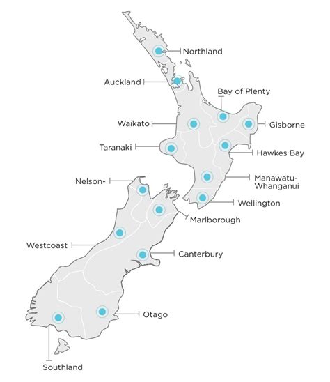 Printable New Zealand Cities Map – Free download and print for you.