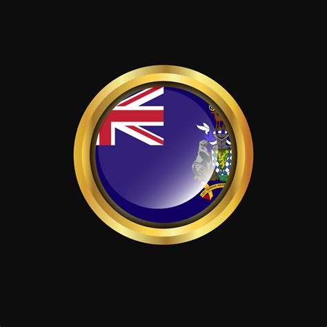 South Georgia flag Golden button 14281138 Vector Art at Vecteezy