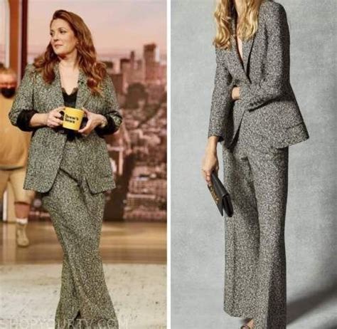 Drew Barrymore Show: September 2022 Drew Barrymore's Grey Tweed Blazer ...