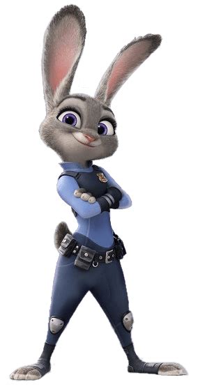 Zootopie personnage Judy Hopps bras croisés PNG transparents - StickPNG