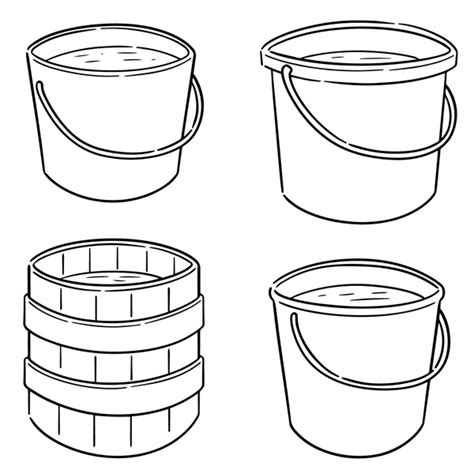 2,807 Bucket Water Line Drawing Royalty-Free Images, Stock Photos ...