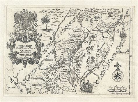 A scarce, quirky and decorative map of the New Sweden colony - Rare ...