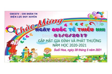 Corel Backdrop Phông Mừng Ngày Quốc Tế Thiếu Nhi - Free.Vector6.com