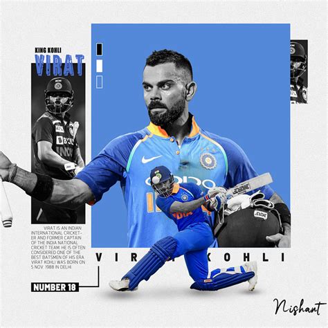 Virat Kohli Poster Design by Od Designer on Dribbble