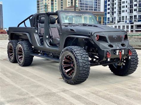 Custom Jeep Gladiator 6x6 Looks Like the Devil’s Pickup Truck ...