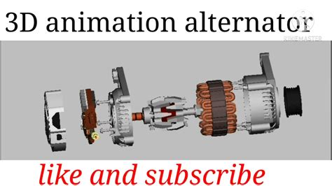 How Alternators work-Automotive Electricity Generator-3D animation ...