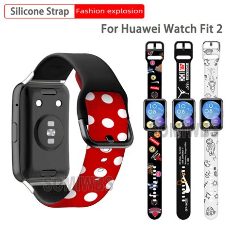 Silicone Strap for Huawei Watch Fit 2 Durable Waterproof Watchband for ...