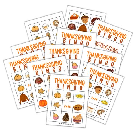 FREE Printable Thanksgiving Bingo for Kids & Adults [PDF]