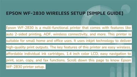 Epson wf 2830 printer setup [simple guide]