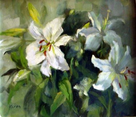 Oils - STUNNING PAINTING OF ST JOSEPH'S LILIES was sold for R2,500.00 on 14 Jul at 21:55 by The ...