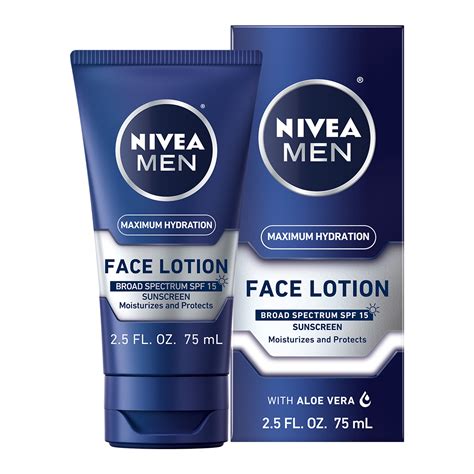 NIVEA MEN Maximum Hydration Face Lotion With SPF 15, 2.5 fl. oz. - Walmart.com - Walmart.com