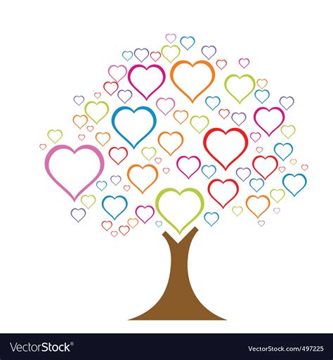 Love tree Royalty Free Vector Image - VectorStock