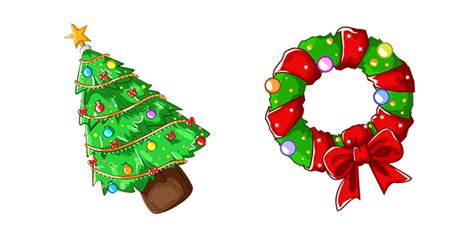 Christmas Tree & Christmas Wreath Cursor - Sweezy Custom Cursors