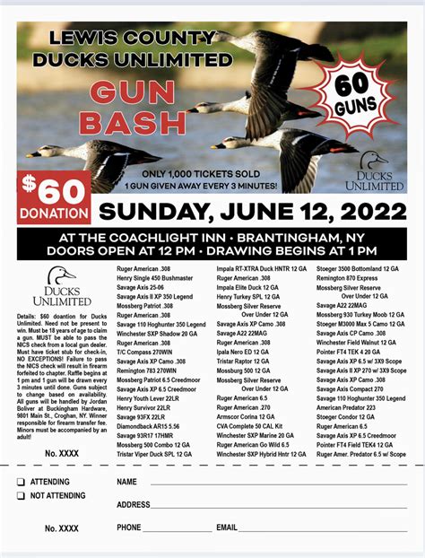 Lewis County Gun Bash: Sun, Jun 12, 2022