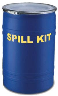 Spill Kit - Blue 55 gal Drum - SpillControl Technologies Ltd