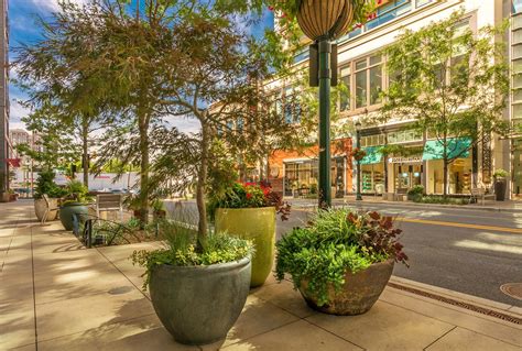 hanging planters streetscape - Google Search | Hanging flower pots ...