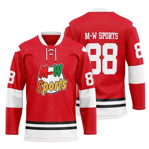 Custom Ice Hockey Shirts Jerseys Sublimated Team Wear Red College ...