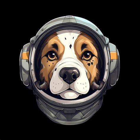 Premium PSD | Dog astronaut art illustrations for stickers tshirt ...