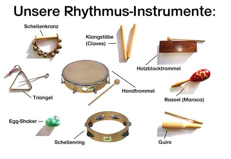 Orff-Instrumente / Rhythmusinstrumente (Plakat) - Musik für Kinder ...