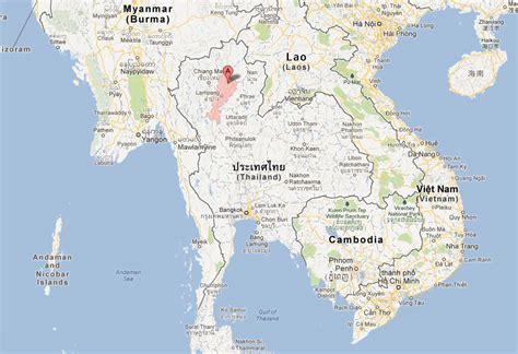 Lampang Map - Thailand