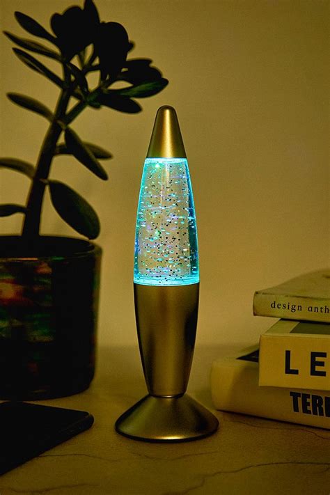 Fizz Silver Mini Glitter Lava Lamp | Urban Outfitters UK