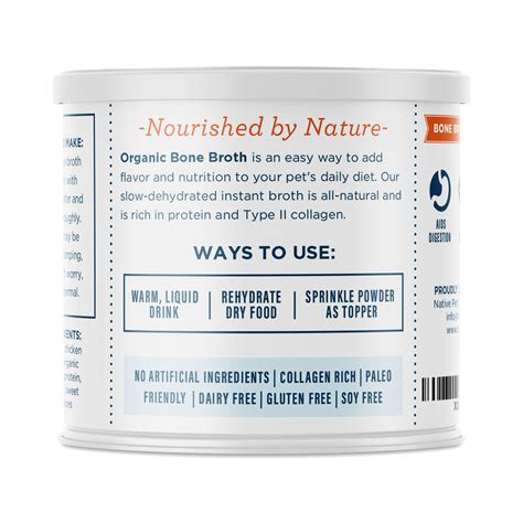 Native Pet Organic Chicken Bone Broth Powder for Dogs & Cats | Thrive ...