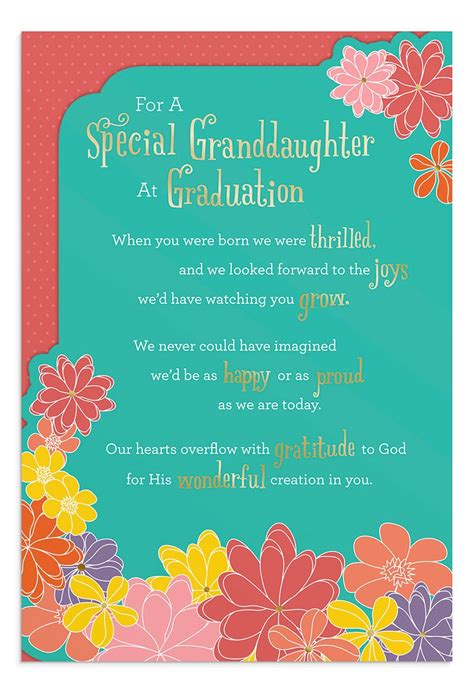 Graduation - Granddaughter - 1 Greeting Card