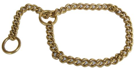 Brass Chain Dog Choke Collar heavy – Dogs & Co