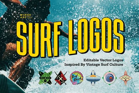 Vintage Surf Logo Design Templates Graphics - YouWorkForThem