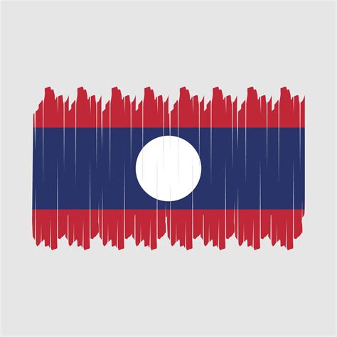 Laos Flag Brush Vector 20072810 Vector Art at Vecteezy