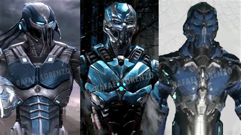 MORTAL KOMBAT CYBER SUB-ZERO Evolution Skins Costumes MK9 - MK1 ...