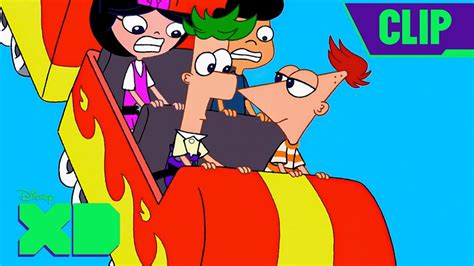 Phineas and Ferb Rollercoaster Ride🎢 | Full Scene | @disneyxd - YouTube