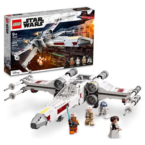 LEGO Star Wars Luke Skywalker's X-Wing Fighter 75301 Building Toy, Gifts for Kids, Boys & Girls ...