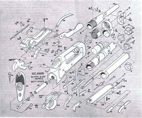 Winchester Model 1897 Schematic