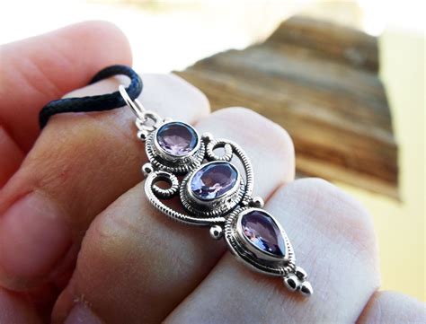 Vintage Sterling Silver Amethyst Pendant – The Urban Decor