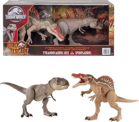 MATTEL JURASSIC WORLD T-Rex vs. Spinosaurus Dinosaur Figure Set of $113.19 - PicClick