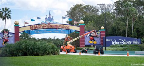 Work Begins on Walt Disney World Entrance Sign Reimagining for 50th Anniversary