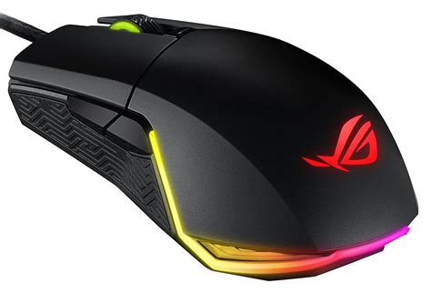 ASUS Republic of Gamers (ROG) Pugio Ergonomic Ambidextrous Gaming Mouse ...