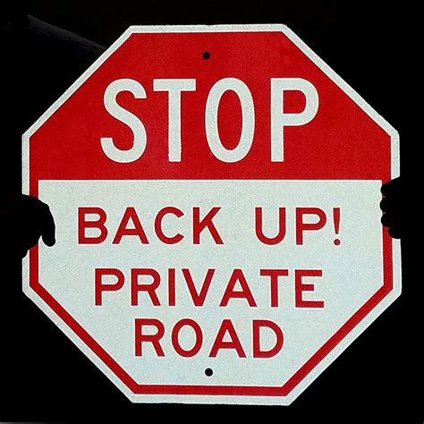 STOP Sign - Private Road Sign & other Driveway Sign Online, SKU: K-7411