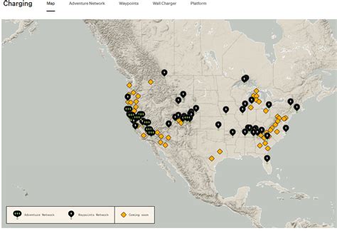 Rivian Adventure Network Charging Stations Map Updated - Coming Soon ...