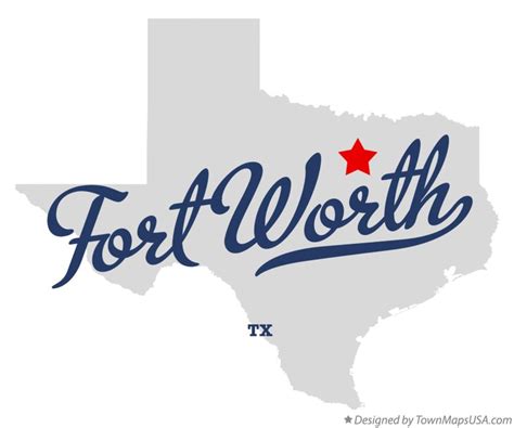 Map of Fort Worth, TX, Texas